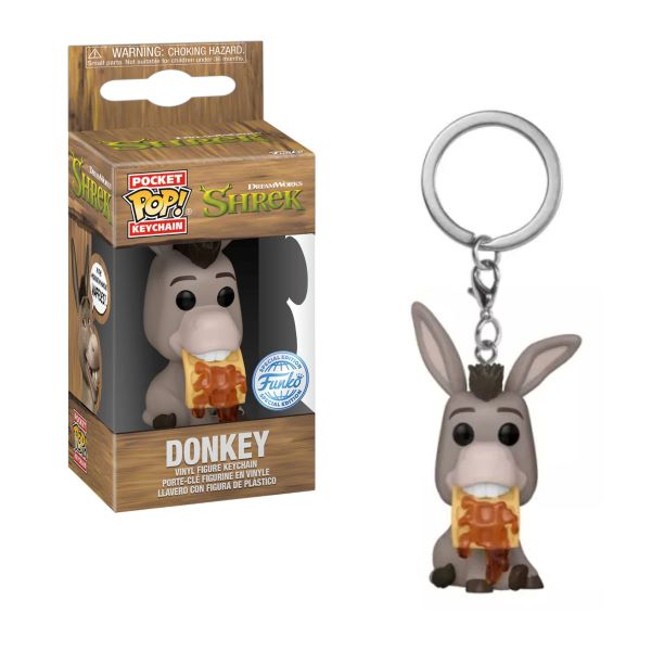 FUNKO POP SHREK – Donkey Portachiavi 5cm In box …x12